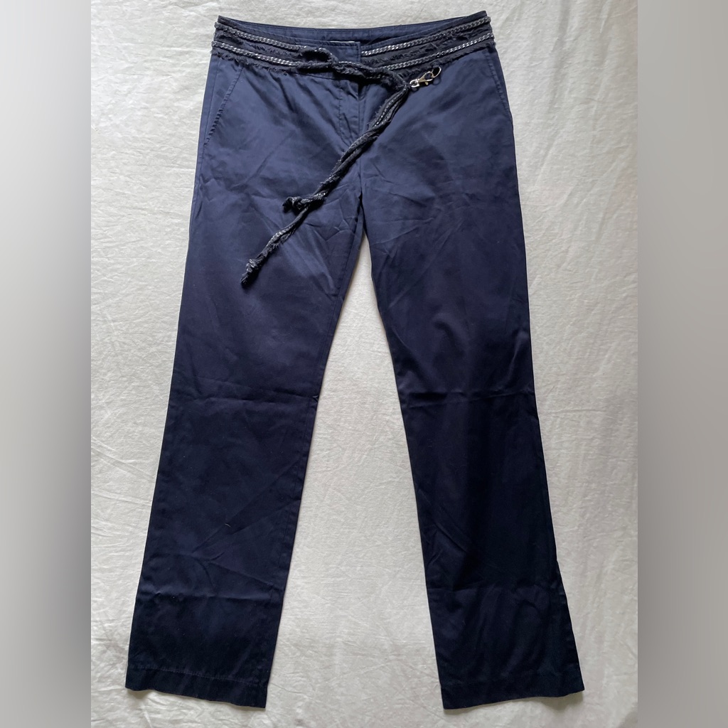 Nwot Philosophy Di Alberta Ferretti Navy Blue Trousers